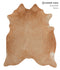 Solid Brown X-Large Brazilian Cowhide Rug 7'4