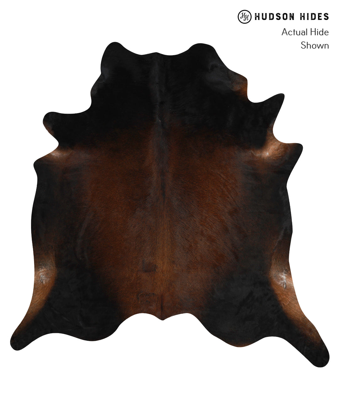 Chocolate XX-Large Brazilian Cowhide Rug 7'6"H x 7'3"W #82785 by Hudso