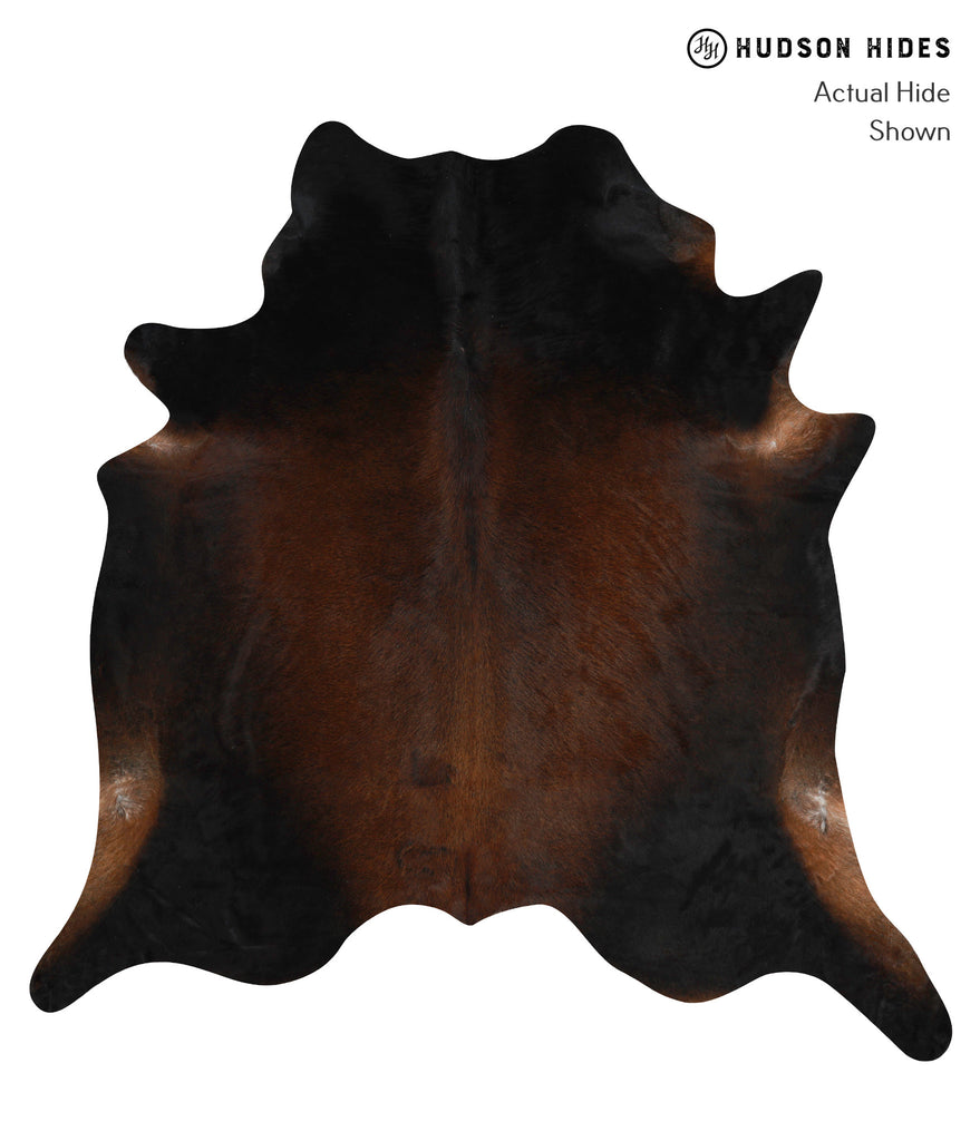 Chocolate XX-Large Brazilian Cowhide Rug 7'6"H x 7'3"W #82785 by Hudson Hides