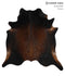 Chocolate XX-Large Brazilian Cowhide Rug 7'6
