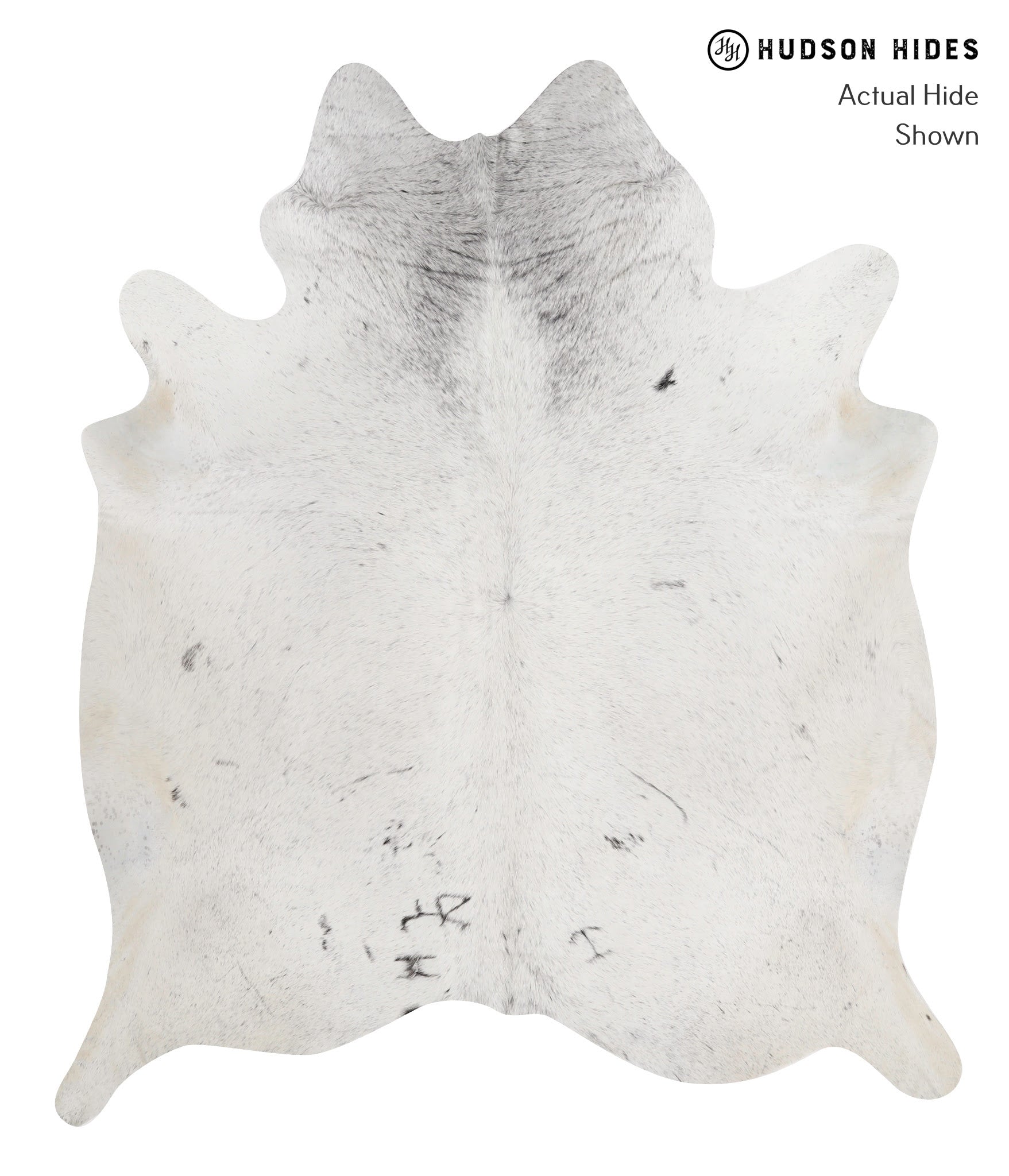 Salt and Pepper Brown Cowhide Rug #82814