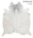 Salt and Pepper Brown XX-Large Brazilian Cowhide Rug 7'11"H x 6'10"W #82814 by Hudson Hides