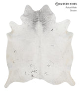Salt and Pepper Brown XX-Large Brazilian Cowhide Rug 7'11"H x 6'10"W #82814 by Hudson Hides