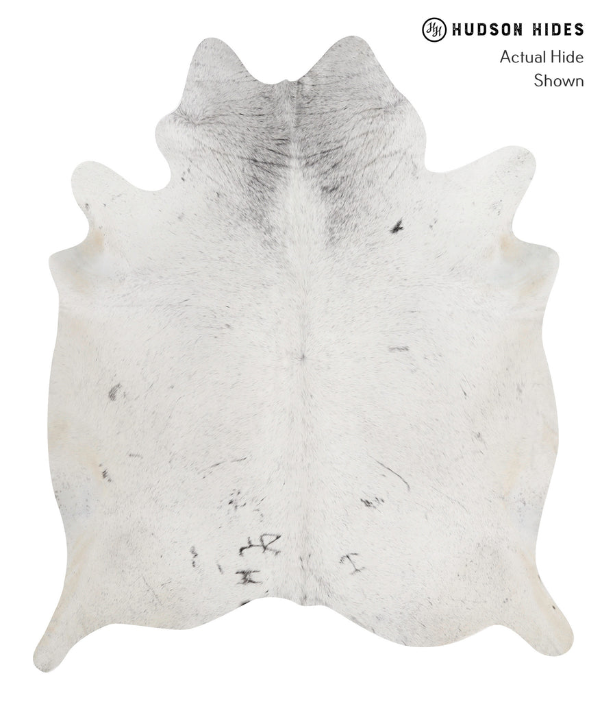 Salt and Pepper Brown XX-Large Brazilian Cowhide Rug 7'11"H x 6'10"W #82814 by Hudson Hides