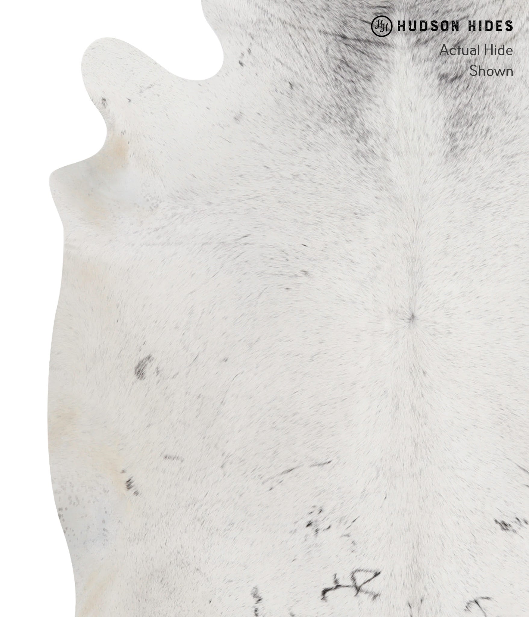 Salt and Pepper Brown Cowhide Rug #82814