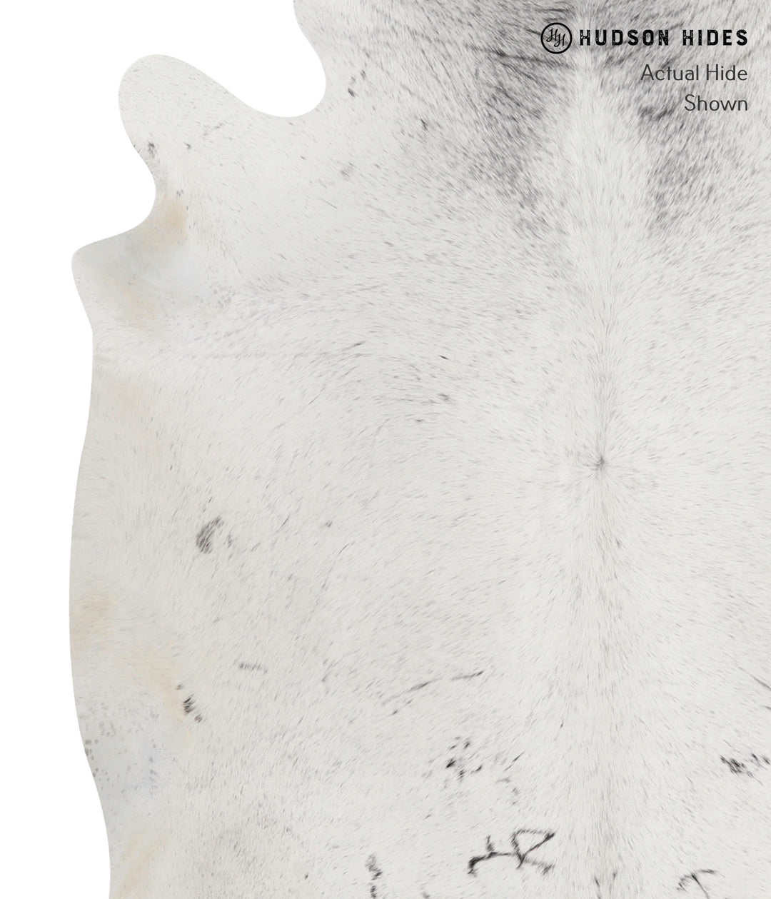 Salt and Pepper Brown XX-Large Brazilian Cowhide Rug 7'11"H x 6'10"W #