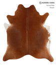 Solid Brown X-Large Brazilian Cowhide Rug 7'2"H x 6'4"W #82853 by Hudson Hides