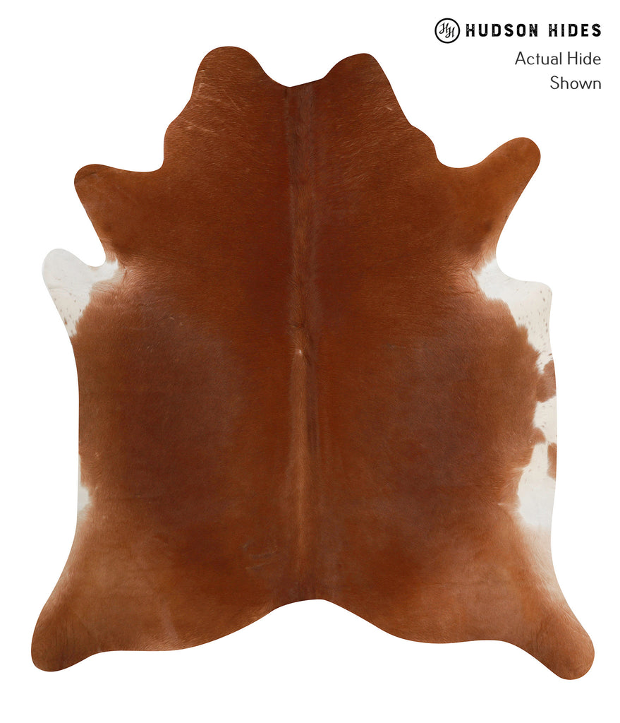 Solid Brown X-Large Brazilian Cowhide Rug 7'2"H x 6'4"W #82853 by Hudson Hides