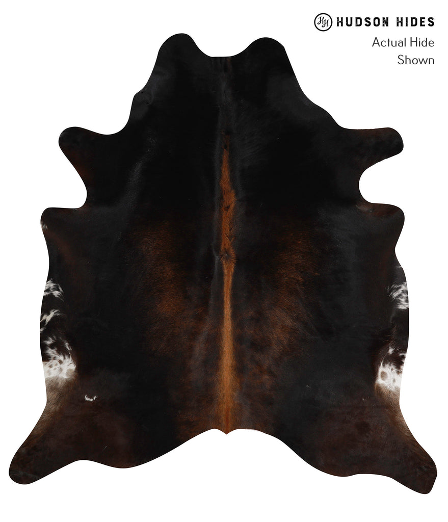 Chocolate X-Large Brazilian Cowhide Rug 7'0"H x 6'6"W #82866 by Hudson Hides