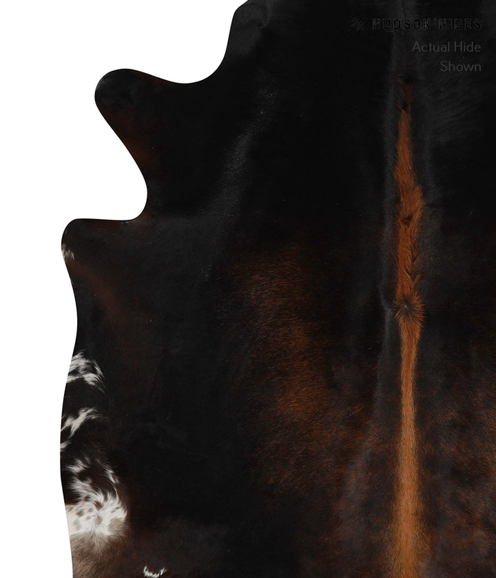 Chocolate X-Large Brazilian Cowhide Rug 7'0"H x 6'6"W #82866 by Hudson Hides