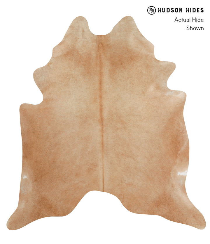 Beige X-Large Brazilian Cowhide Rug 7'4"H x 6'8"W #82868 by Hudson Hides