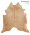 Beige X-Large Brazilian Cowhide Rug 7'4