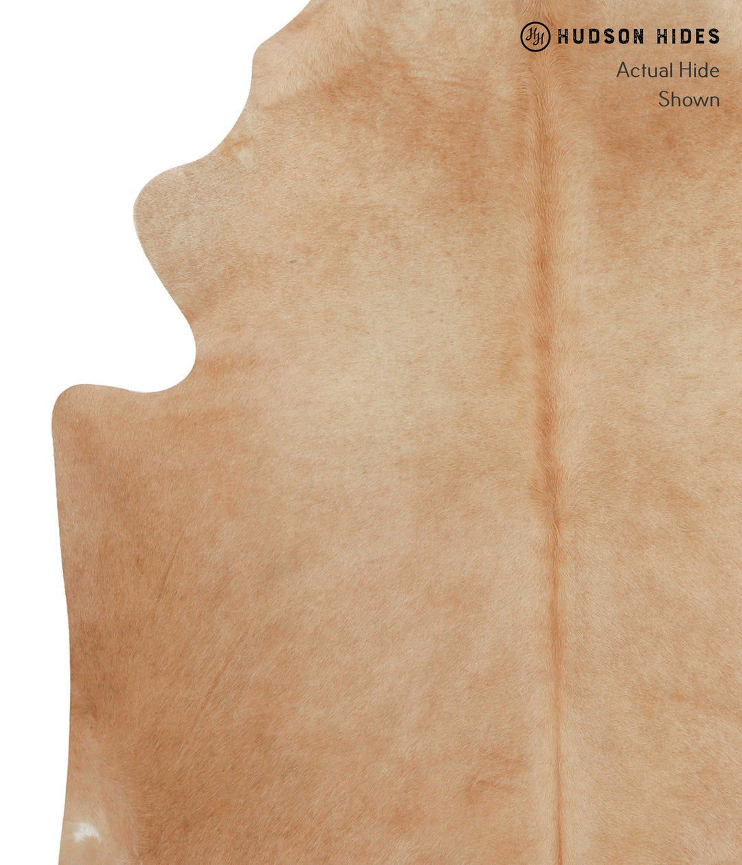 Beige X-Large Brazilian Cowhide Rug 7'4"H x 6'8"W #82868 by Hudson Hid