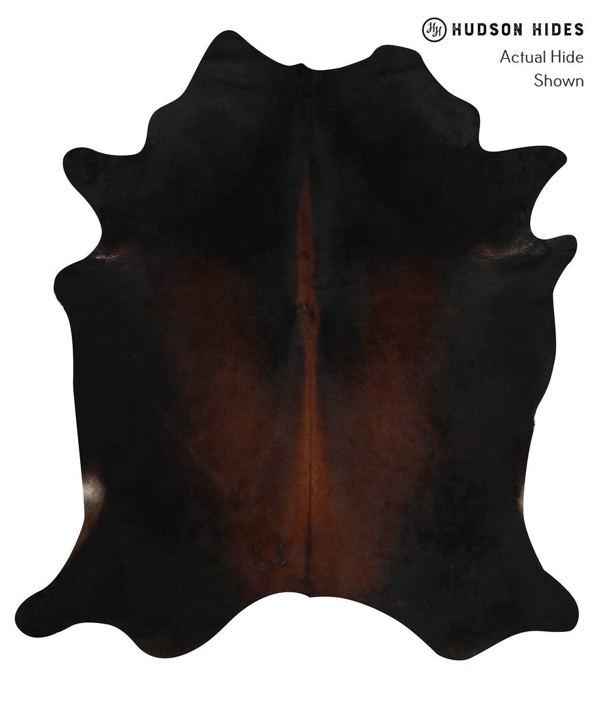 Chocolate X-Large Brazilian Cowhide Rug 7'1"H x 6'5"W #82884 by Hudson Hides