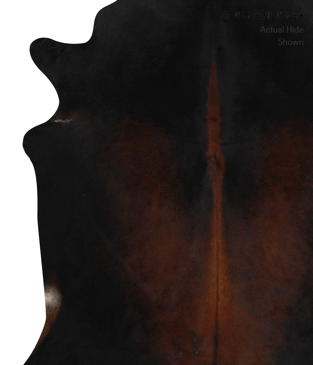 Chocolate X-Large Brazilian Cowhide Rug 7'1"H x 6'5"W #82884 by Hudson