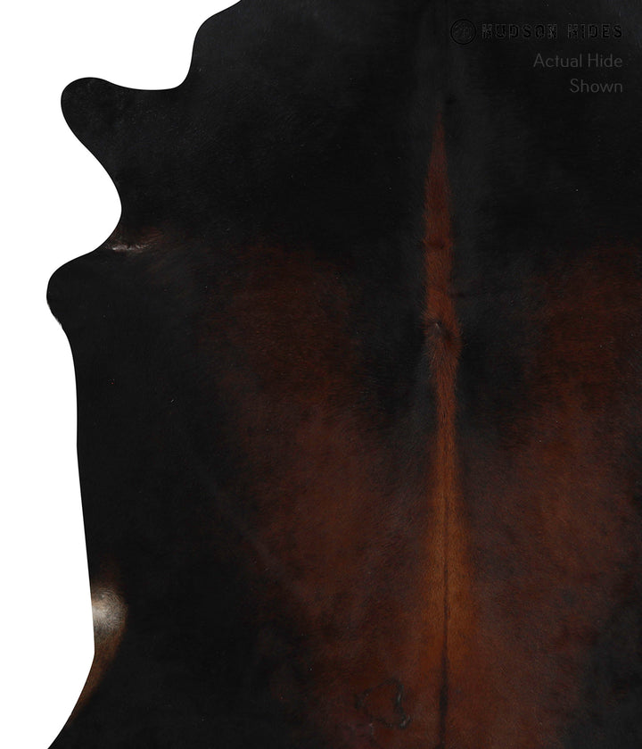 Chocolate X-Large Brazilian Cowhide Rug 7'1"H x 6'5"W #82884 by Hudson Hides