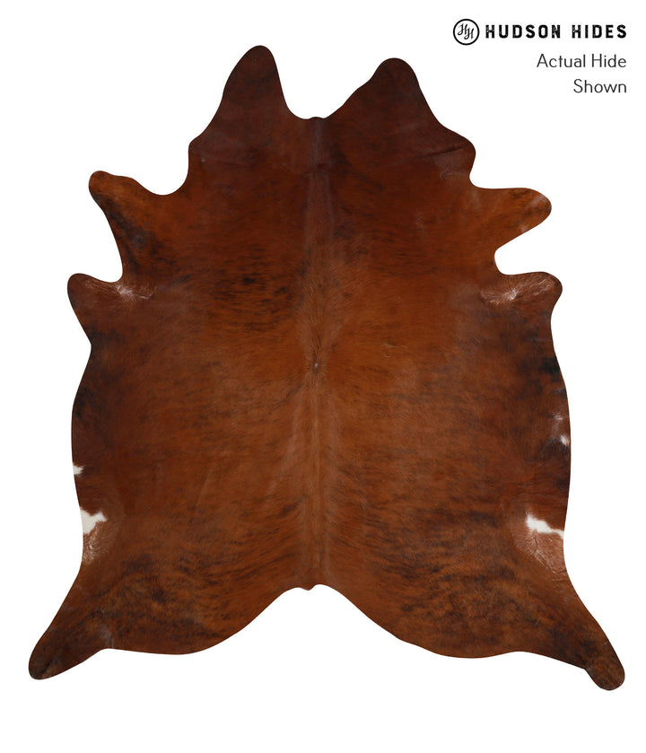 Medium Brindle XX-Large Brazilian Cowhide Rug 7'8"H x 7'1"W #82890 by Hudson Hides
