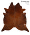Medium Brindle XX-Large Brazilian Cowhide Rug 7'8