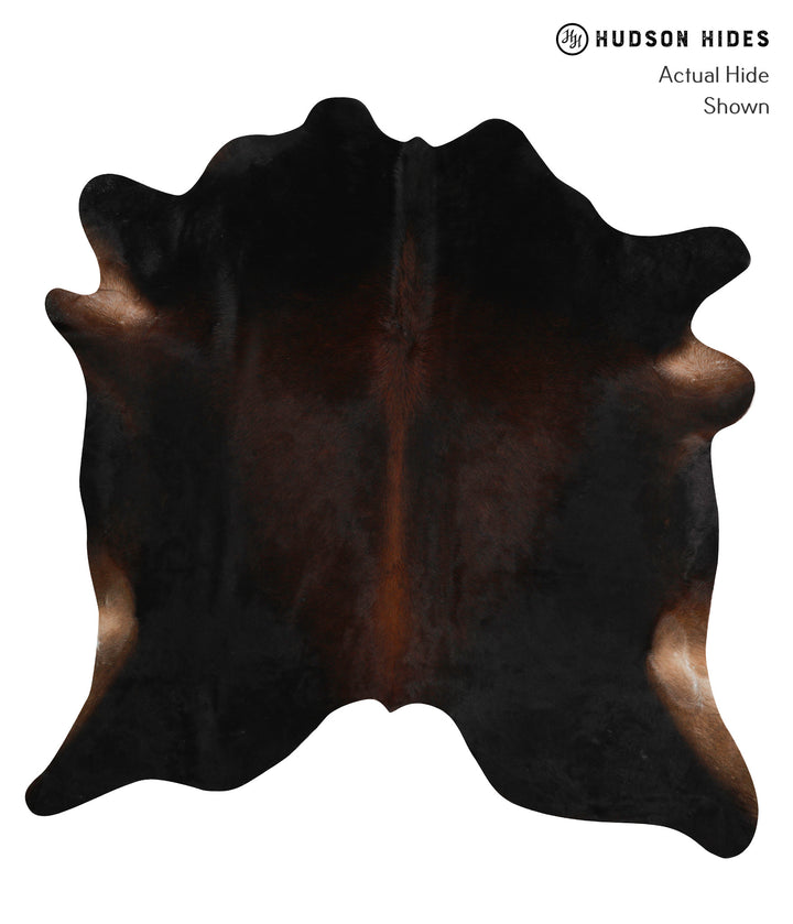 Chocolate XX-Large Brazilian Cowhide Rug 7'1"H x 7'0"W #82906 by Hudson Hides