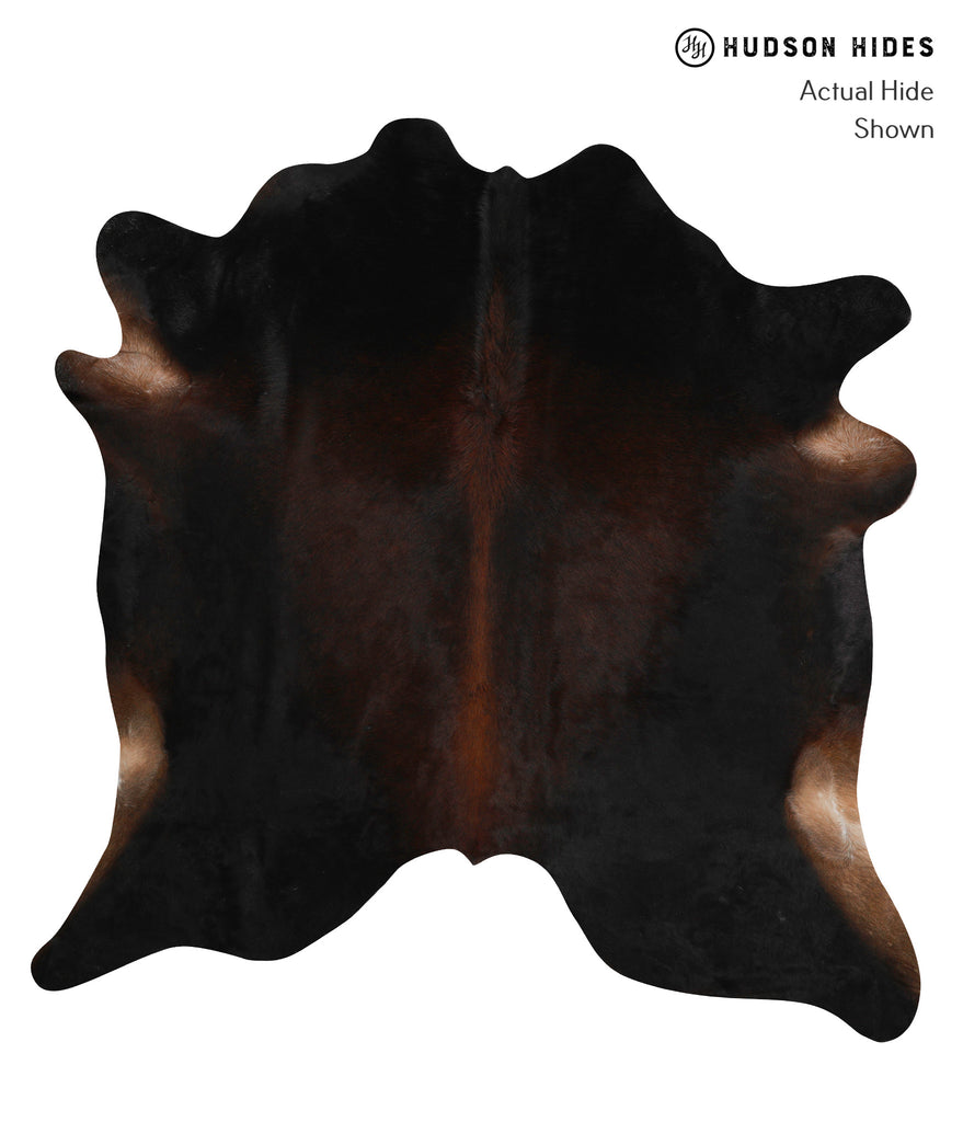 Chocolate XX-Large Brazilian Cowhide Rug 7'1"H x 7'0"W #82906 by Hudson Hides