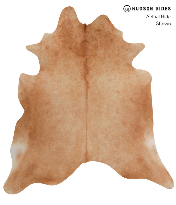 Solid Brown XX-Large Brazilian Cowhide Rug 7'10"H x 7'0"W #82955 by Hudson Hides