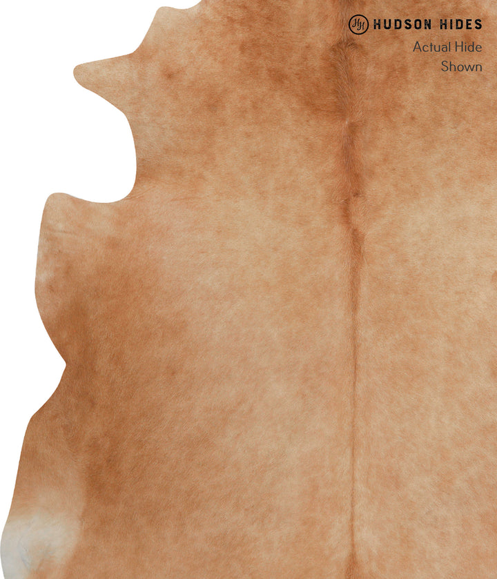 Solid Brown XX-Large Brazilian Cowhide Rug 7'10"H x 7'0"W #82955 by Hudson Hides