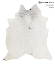 Salt and Pepper Black X-Large Brazilian Cowhide Rug 7'4"H x 6'5"W #83010 by Hudson Hides
