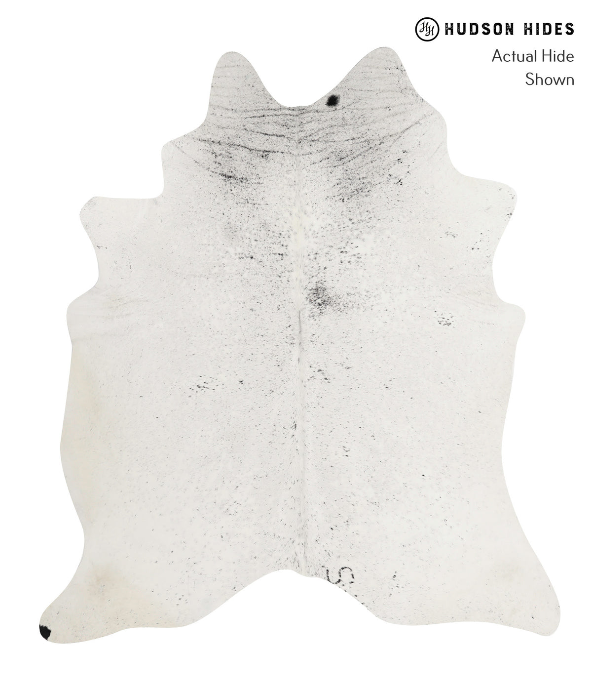 Salt and Pepper Black Cowhide Rug #83010