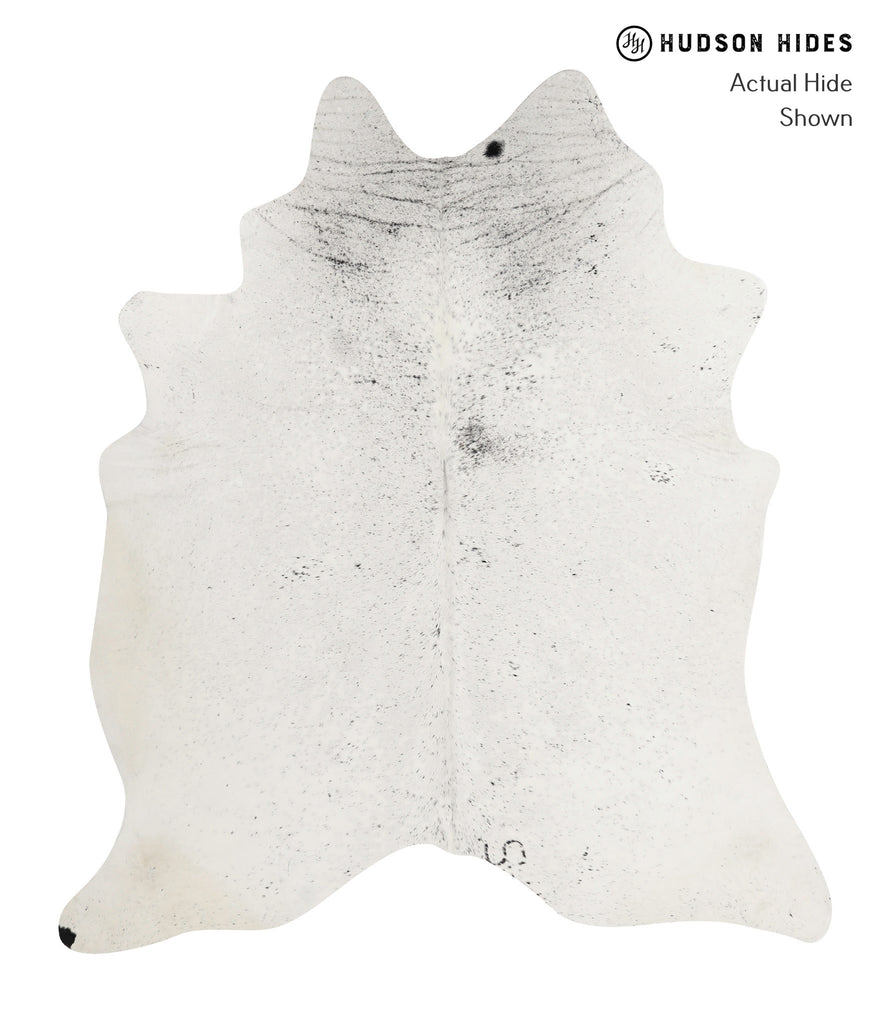 Salt and Pepper Black X-Large Brazilian Cowhide Rug 7'4"H x 6'5"W #83010 by Hudson Hides
