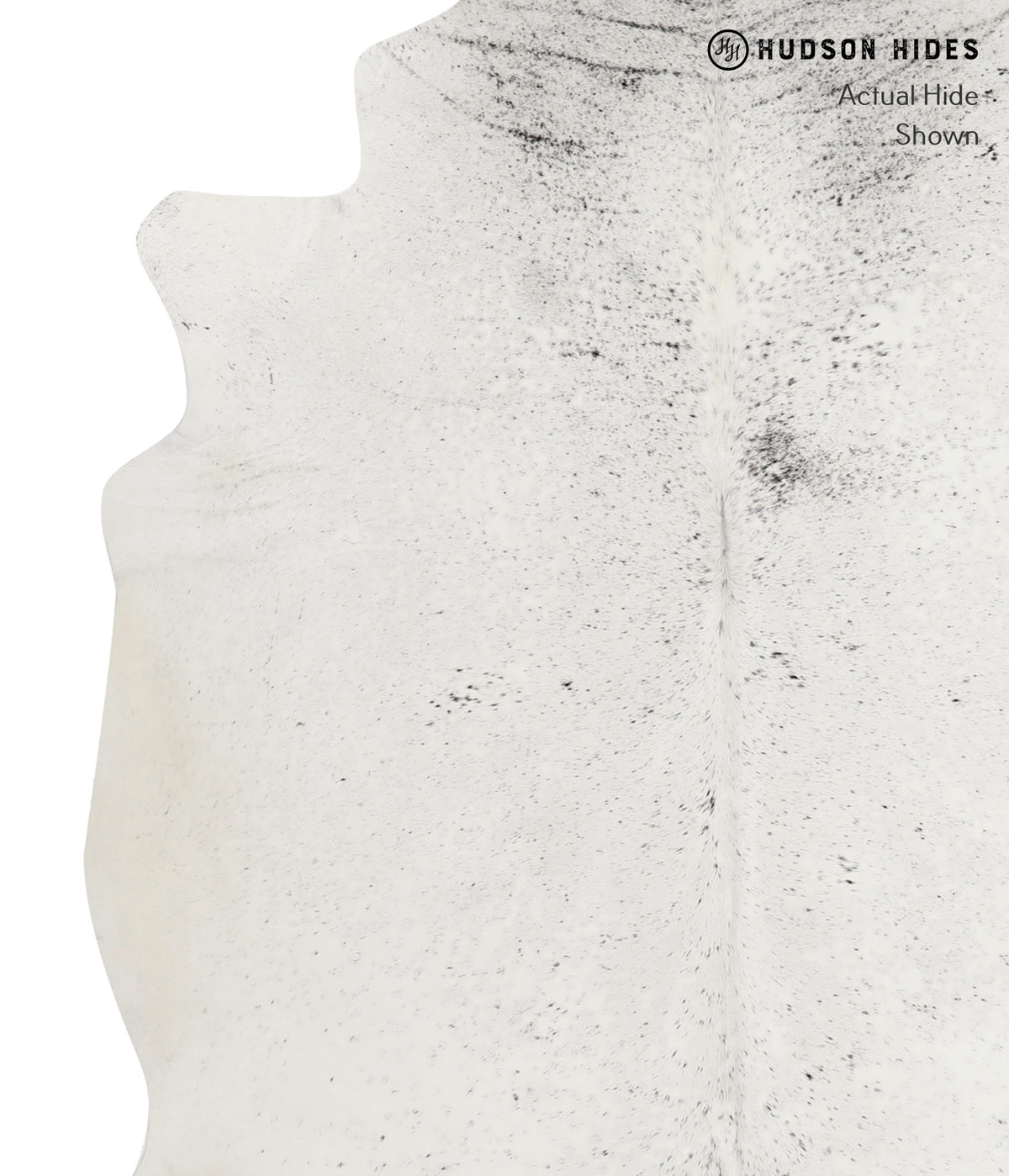 Salt and Pepper Black X-Large Brazilian Cowhide Rug 7'4"H x 6'5"W #83010 by Hudson Hides