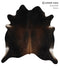 Chocolate X-Large Brazilian Cowhide Rug 7'1