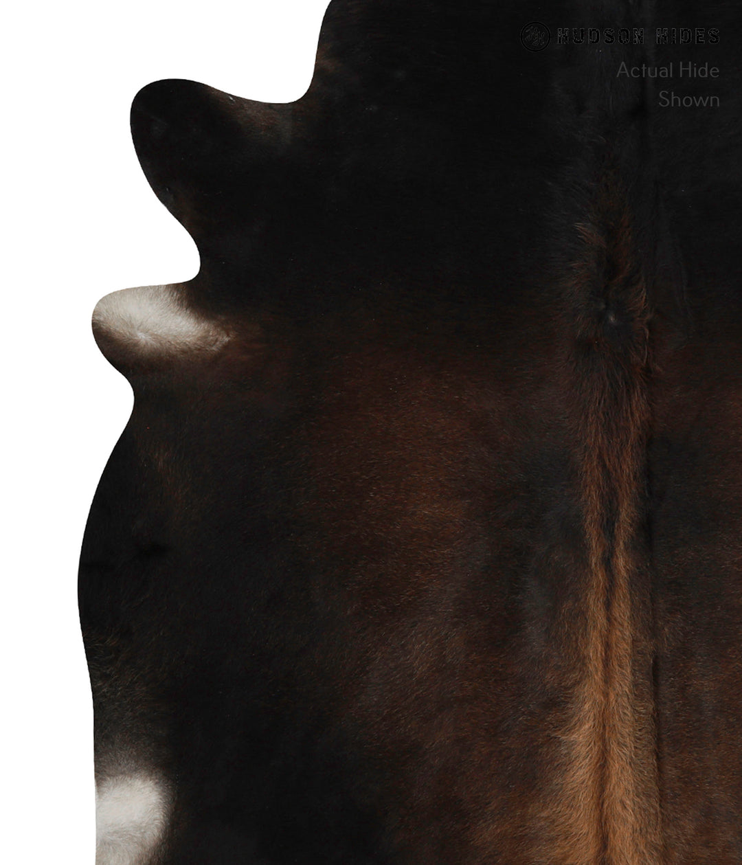 Chocolate X-Large Brazilian Cowhide Rug 7'1"H x 6'10"W #83014 by Hudso