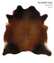 Chocolate X-Large Brazilian Cowhide Rug 7'1