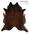 Chocolate XX-Large Brazilian Cowhide Rug 7'6