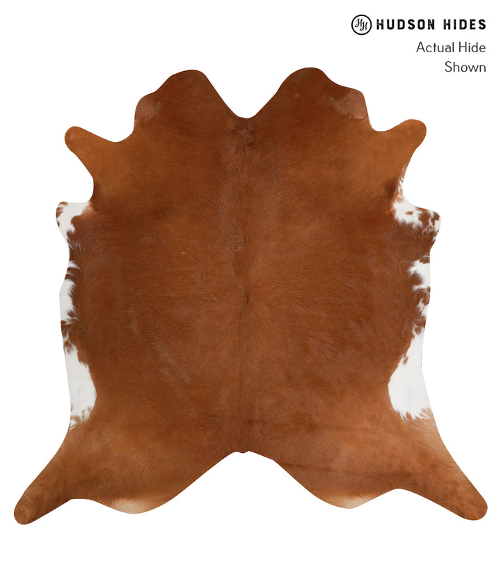 Solid Brown XX-Large Brazilian Cowhide Rug 7'1"H x 7'5"W #83034 by Hudson Hides