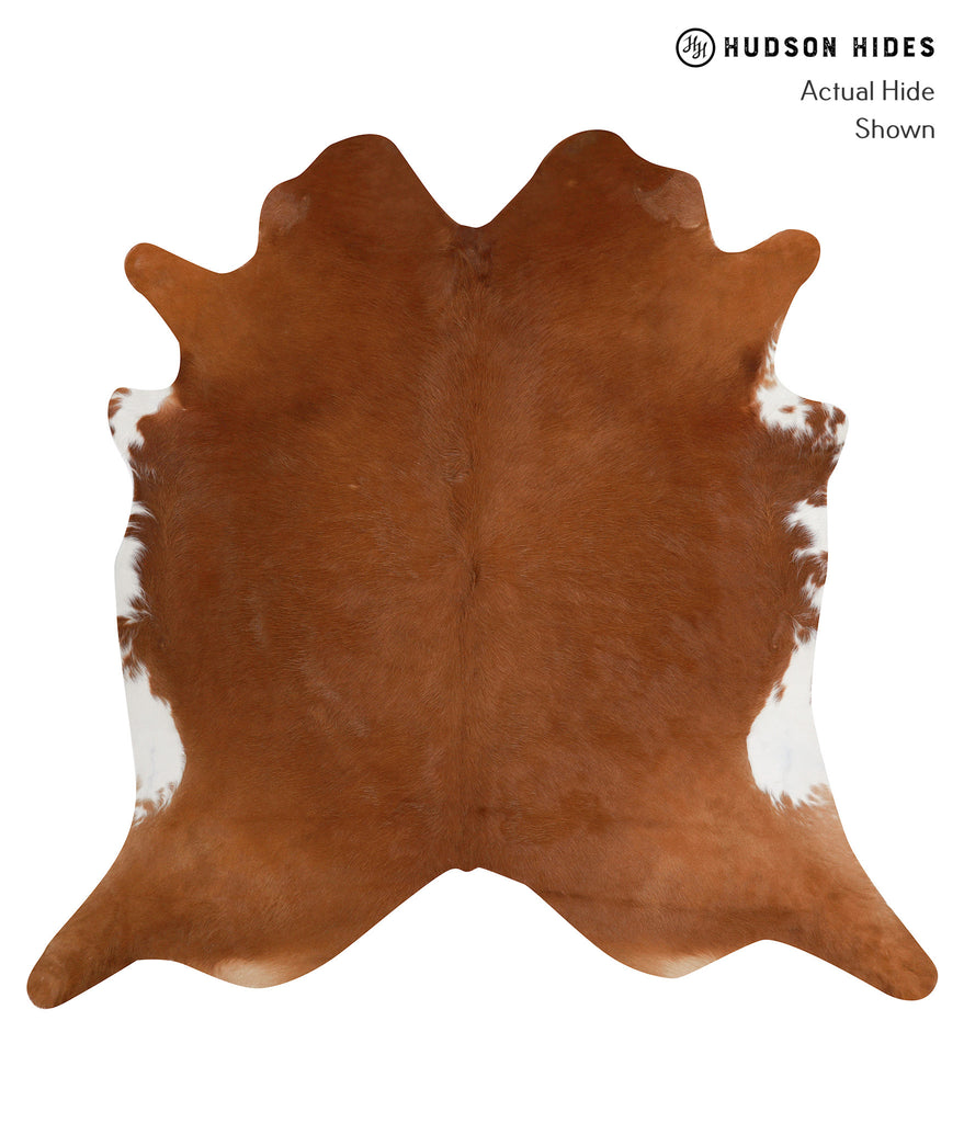 Solid Brown XX-Large Brazilian Cowhide Rug 7'1"H x 7'5"W #83034 by Hudson Hides