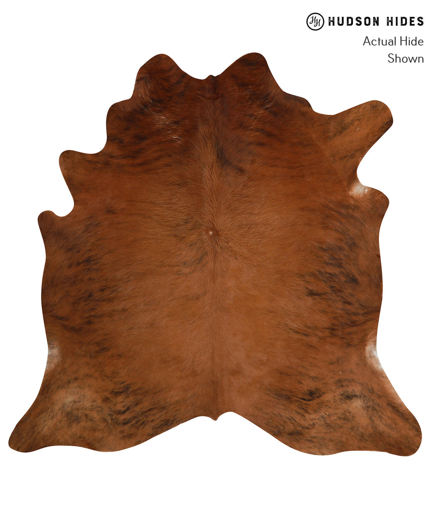 Medium Brindle X-Large Brazilian Cowhide Rug 6'9"H x 6'11"W #83047 by Hudson Hides