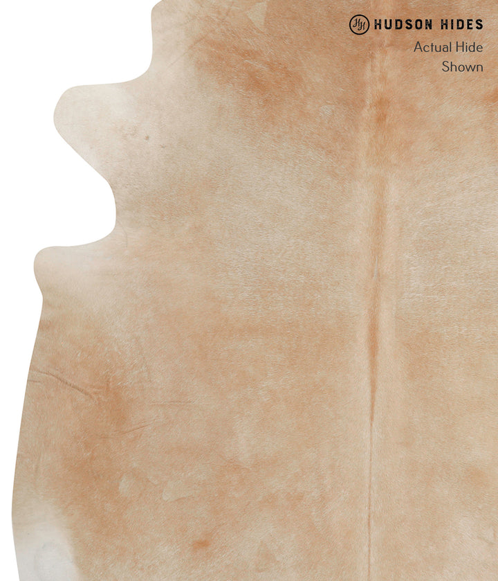 Beige XX-Large Brazilian Cowhide Rug 7'8"H x 6'11"W #83049 by Hudson Hides