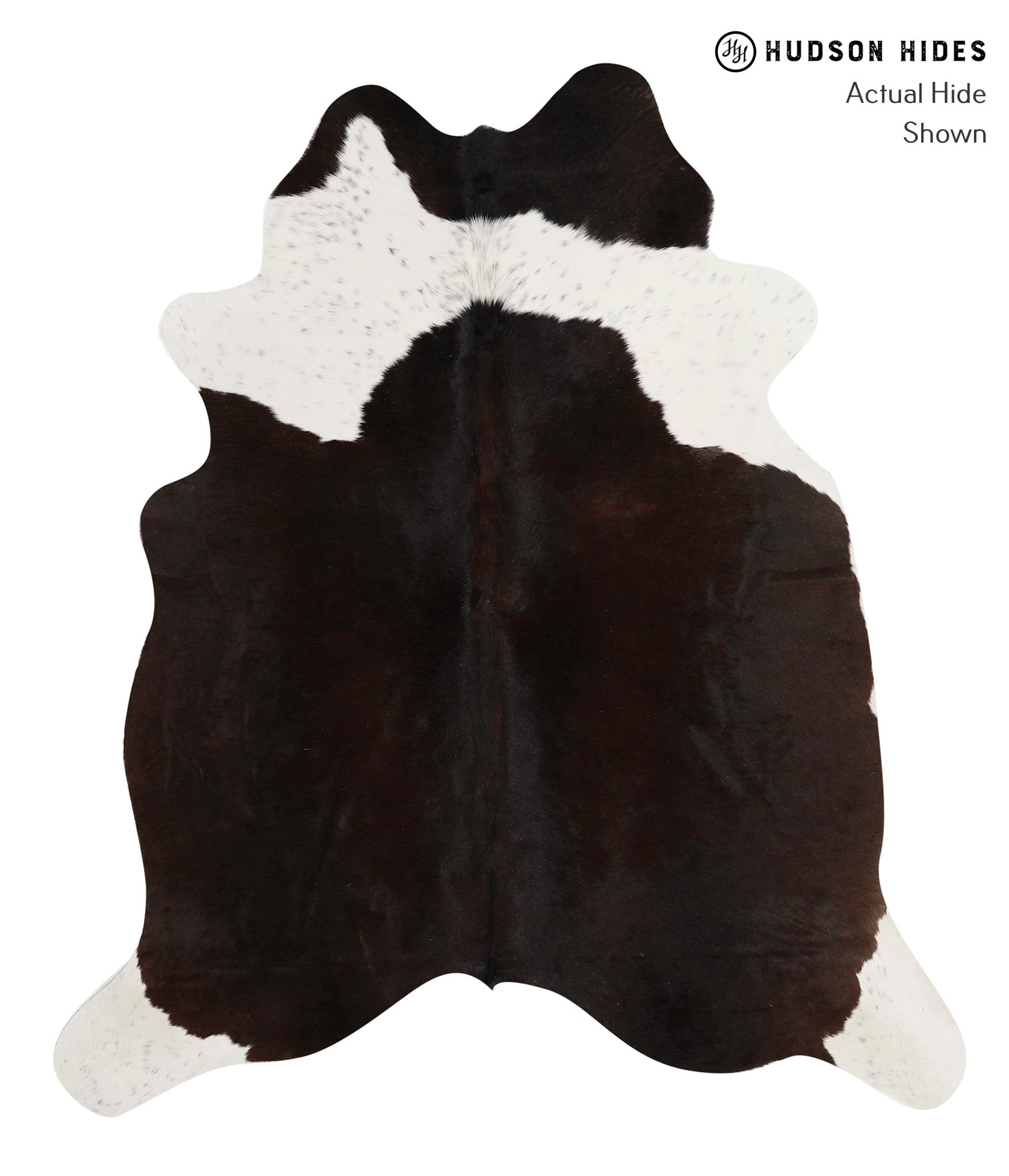 Chocolate and White Cowhide Rug #83062