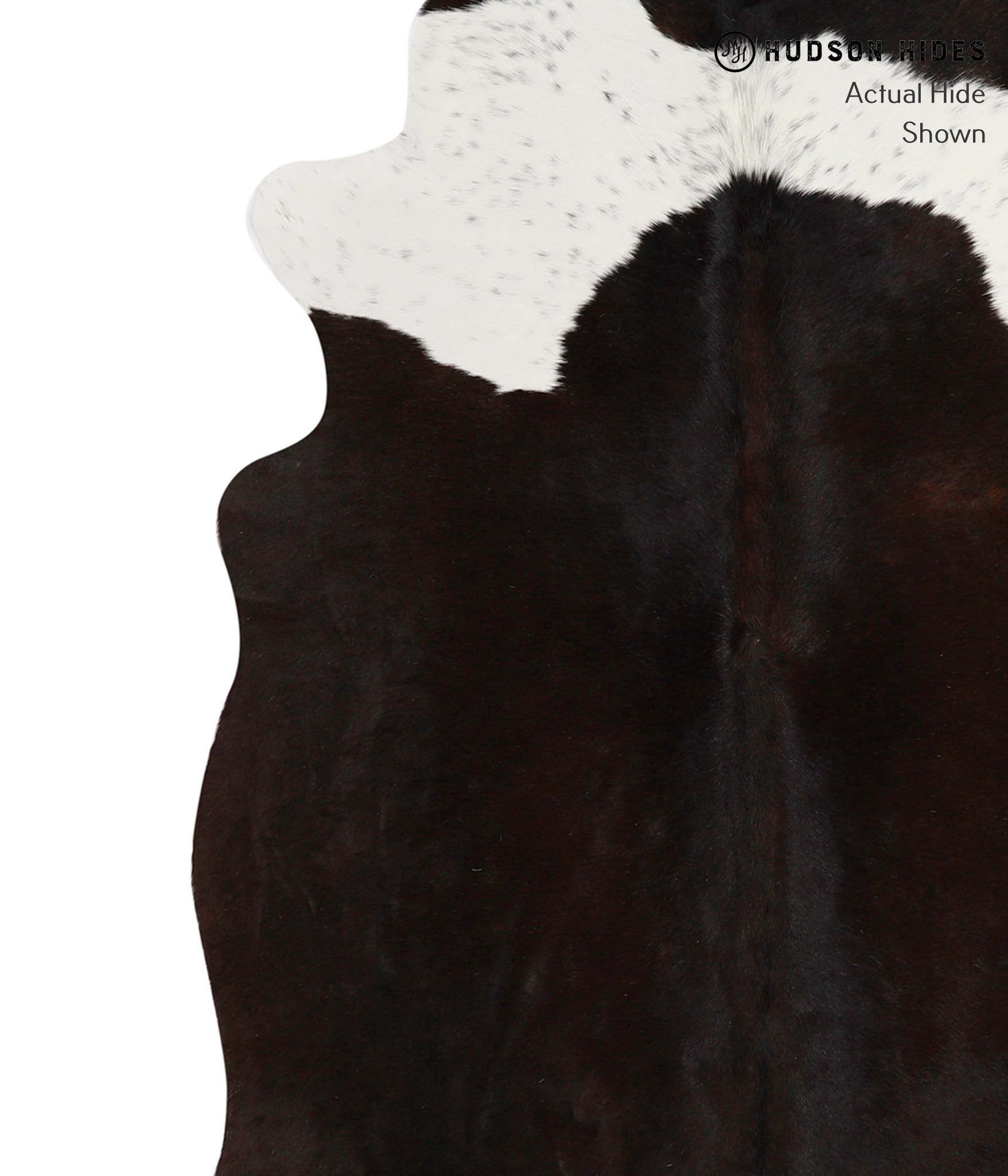 Chocolate and White Cowhide Rug #83062