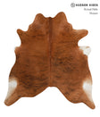 Medium Brindle X-Large Brazilian Cowhide Rug 6'9"H x 6'4"W #83068 by Hudson Hides