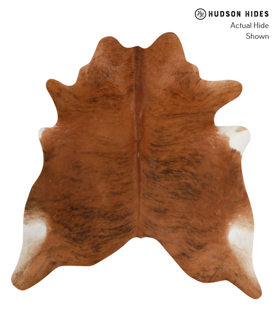 Medium Brindle X-Large Brazilian Cowhide Rug 6'9"H x 6'4"W #83068 by Hudson Hides