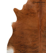 Medium Brindle X-Large Brazilian Cowhide Rug 6'9"H x 6'4"W #83068 by Hudson Hides
