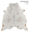 Salt and Pepper Brown Large Brazilian Cowhide Rug 5'11