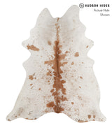 Salt and Pepper Brown X-Large Brazilian Cowhide Rug 7'5"H x 6'3"W #83102 by Hudson Hides