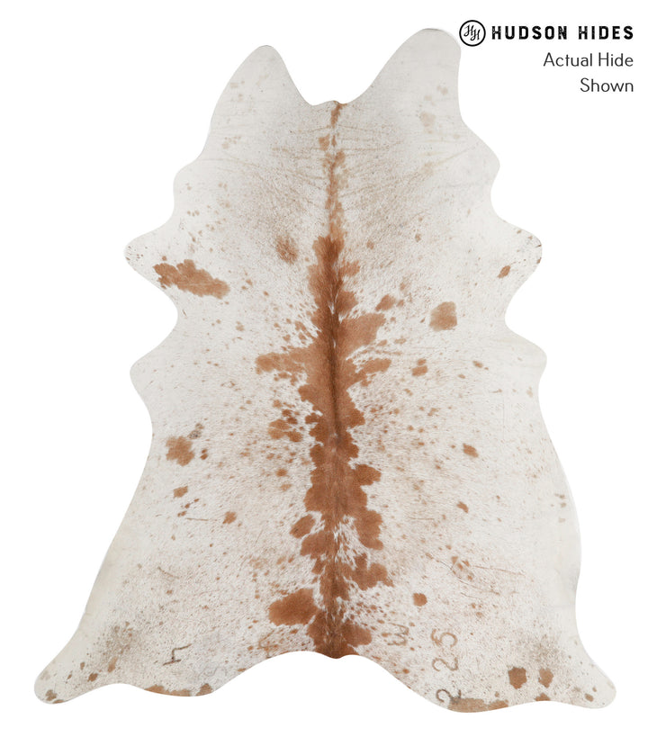 Salt and Pepper Brown X-Large Brazilian Cowhide Rug 7'5"H x 6'3"W #83102 by Hudson Hides