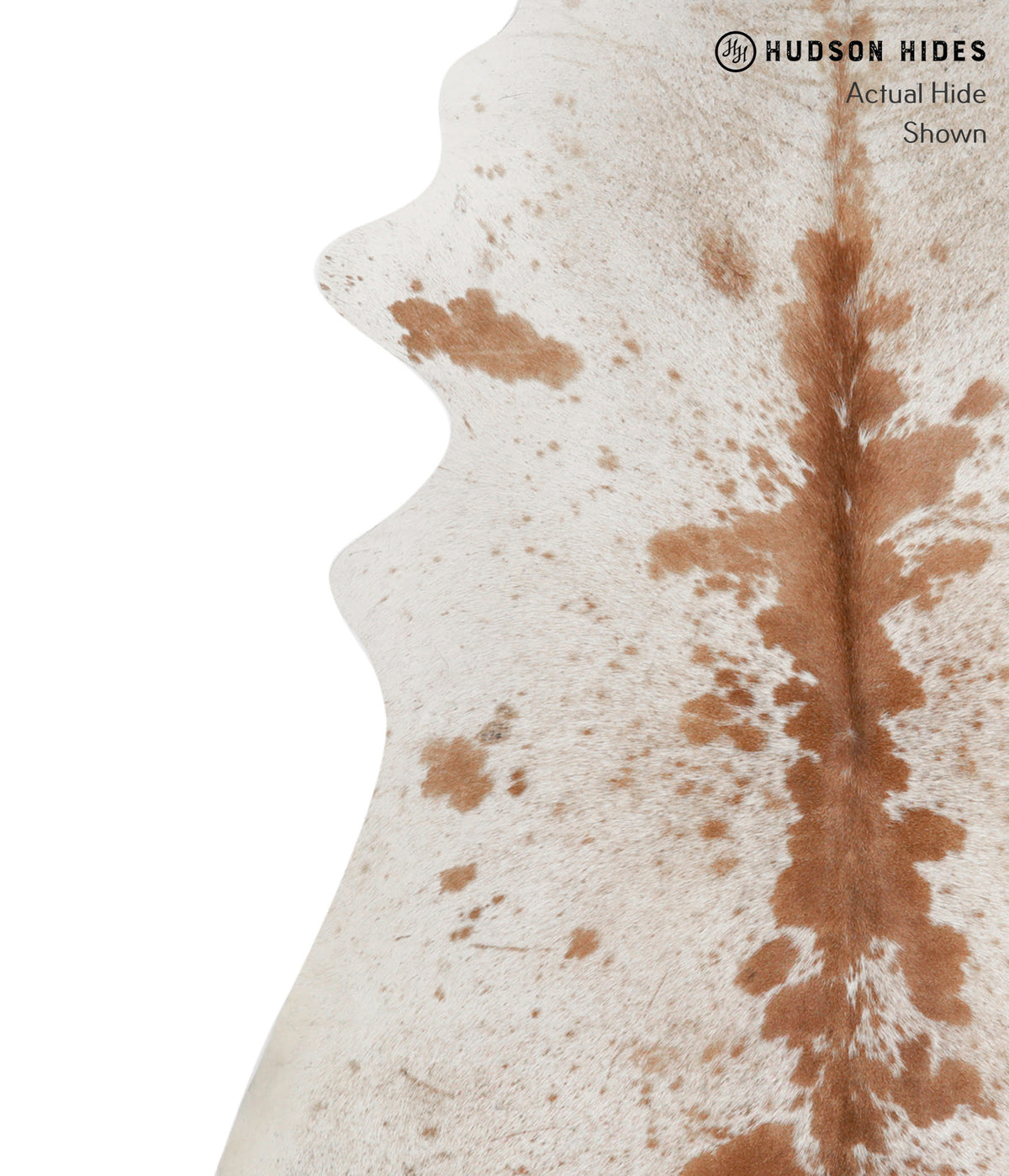 Salt and Pepper Brown X-Large Brazilian Cowhide Rug 7'5"H x 6'3"W #83102 by Hudson Hides