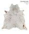 Salt and Pepper Brown X-Large Brazilian Cowhide Rug 6'8
