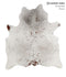 Salt and Pepper Brown Large Brazilian Cowhide Rug 6'3