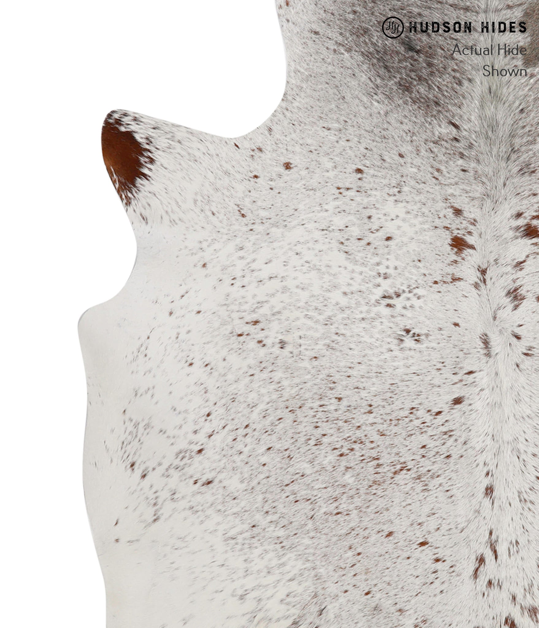 Salt and Pepper Brown Cowhide Rug #83113